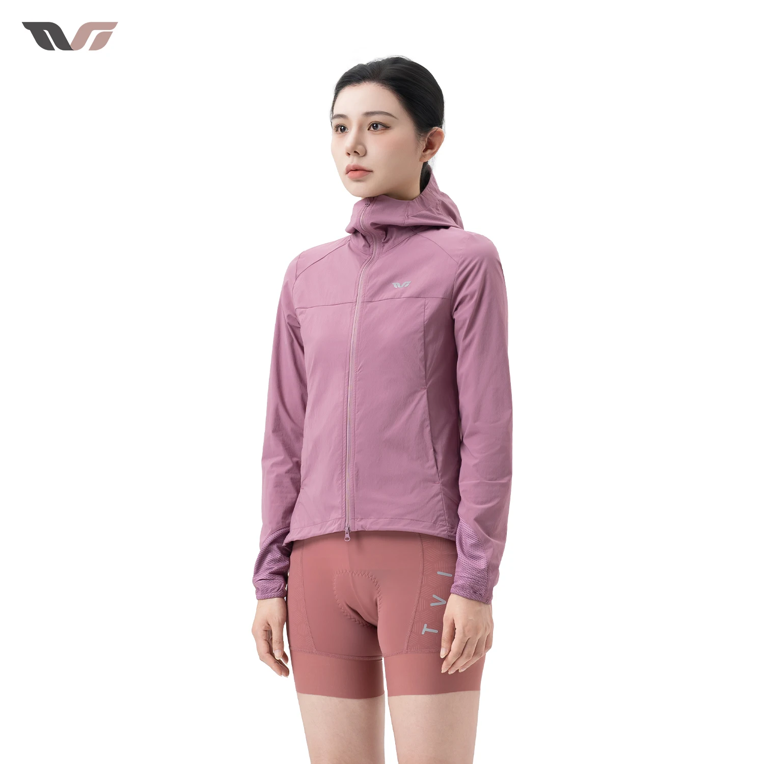 

ROCKBROS TVI Spring Summer Cycling Hoodie Lightweight Breathable Hooded Jacket Sunscreen Windbreaker Coat Women Cycling Clothing