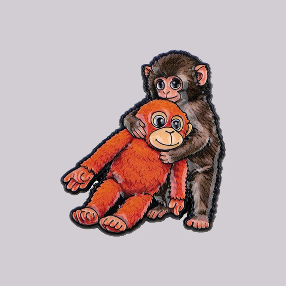 Cute Monkey Enamel Pin Cartoon Brooch Lapel Pins Badge on Backpack Clothing Accessories Fashion Jewelry Friends Gifts