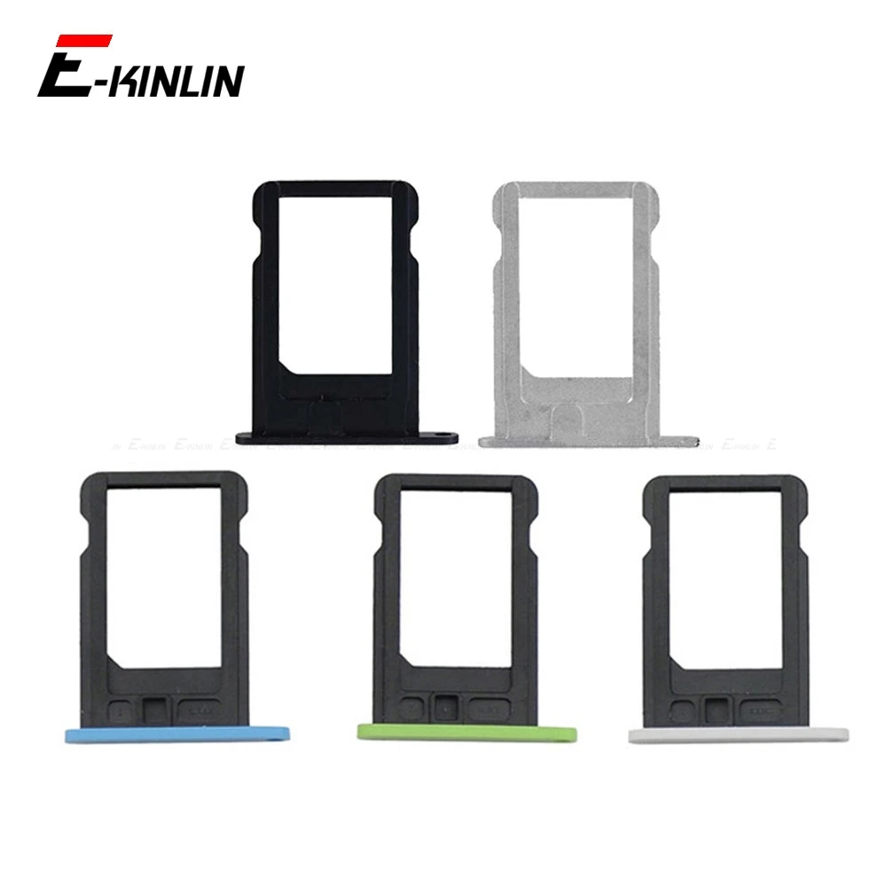 For iPhone 4 4S 5 5S SE 5C Sim Card Tray Slot Holder Adapter Repair Parts