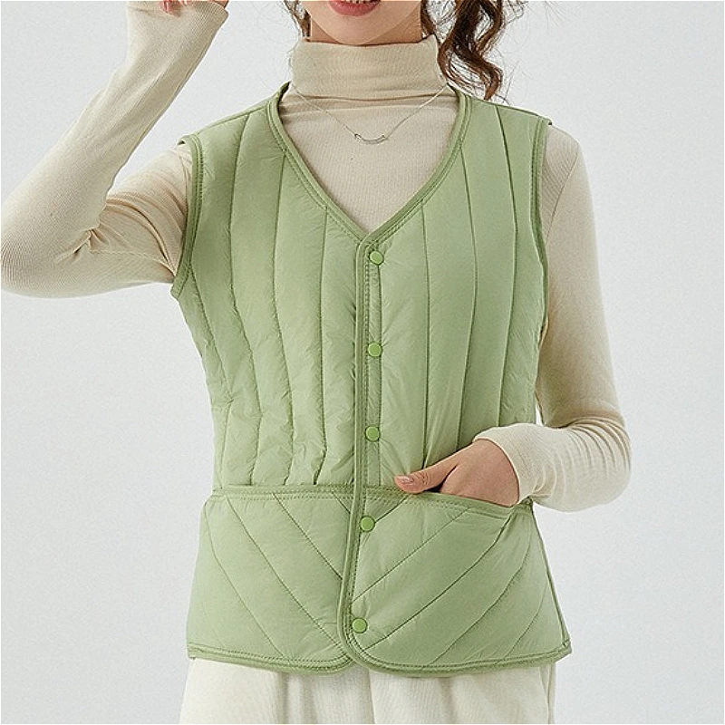 Women Vests Parkas Short Coats Jackets V Neck Sleeveless Vest Solid Thick Warm Y2k Streetwear Jacket Coat Autumn Winter 2026