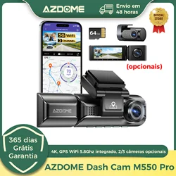 Aktualizacja AZDOME M550 Pro Rejestrator samochodowy Kamera samochodowa 4K 5.8Ghz WiFi 2/3 Kamery przednie/kabiny/tylne Kamera GPS Night Vision Parking Monitor 35. siaée