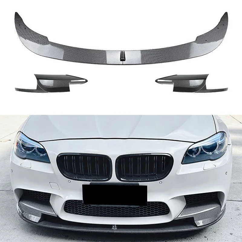 

Car Front Bumper Lip Spoiler Diffuser Splitters Body Kit Aprons Cover Guard Trim For BMW 5 Series F10 F11 M5 2011-2017