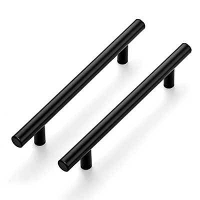 Modern minimalist drawer black handle Nordic wardrobe door matte black cabinet extension handle