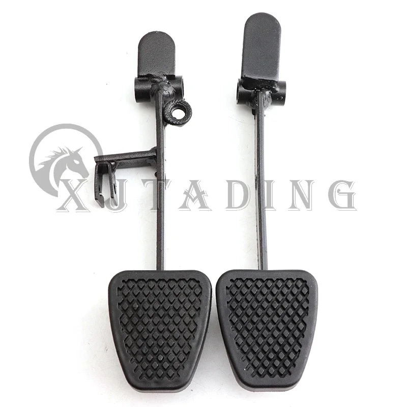 Juego de pedales antideslizantes para acelerador y freno para ATV, Quad, Go-Kart, UTV todoterreno - Pedales de control de velocidad