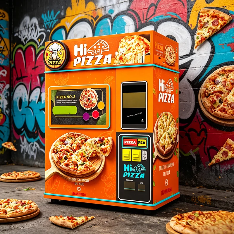 Commercial Pizza Vending Machine for Sale Contactless Payment and Remote Monitoring