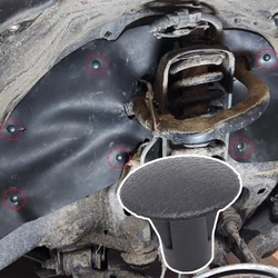 20 piezas para Toyota Land Cruiser Prado J120 2003 - 2020 FJ Cruiser XJ10 protector contra salpicaduras de coche Clip guardabarros revestimiento delantal remaches de empuje