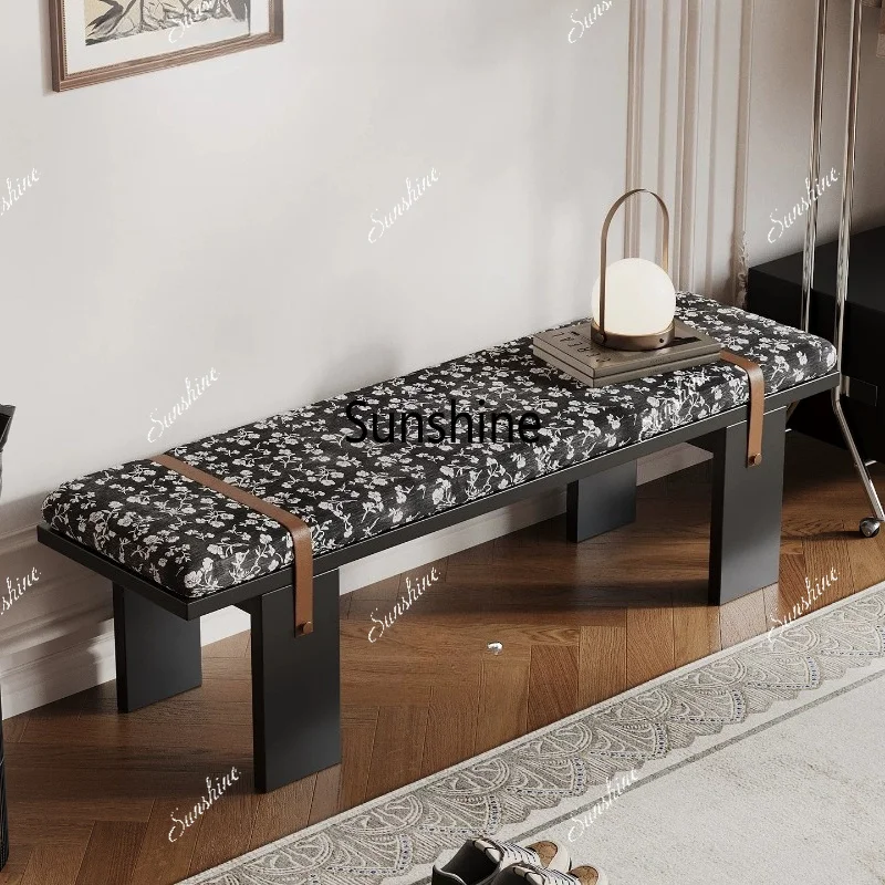 Clothing store break Long strip shoe change stool Fitting room Long strip stool