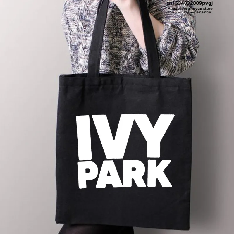 Beyonce Fans  Ivy Park Shopping Bag Canvas Bags Shopper Security Night Jute Bag Foldable Bag Reusable Shopper Canvas