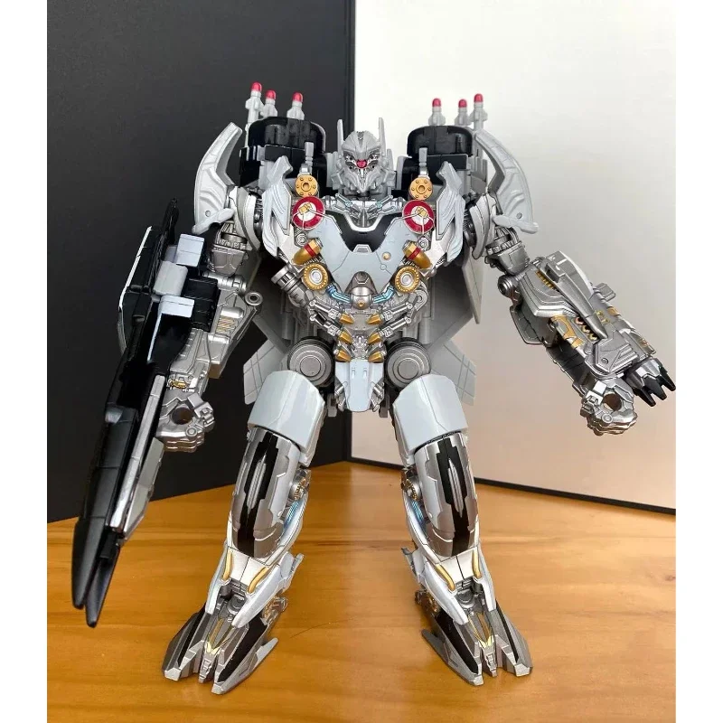 In Stock BMB LS01 LS-01 Oversize Transformation Robot 27cm Alloy Black Mamba TF Nitro Zeus Plane Action Figure Model Toys Gift