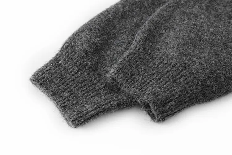 Neu eingetroffener Strickpullover Vintage Herren Frühling Herbst Strickjacke Herren Pullover Mäntel Einfarbige Herrenbekleidung Oberbekleidung 3XL – Detail 10