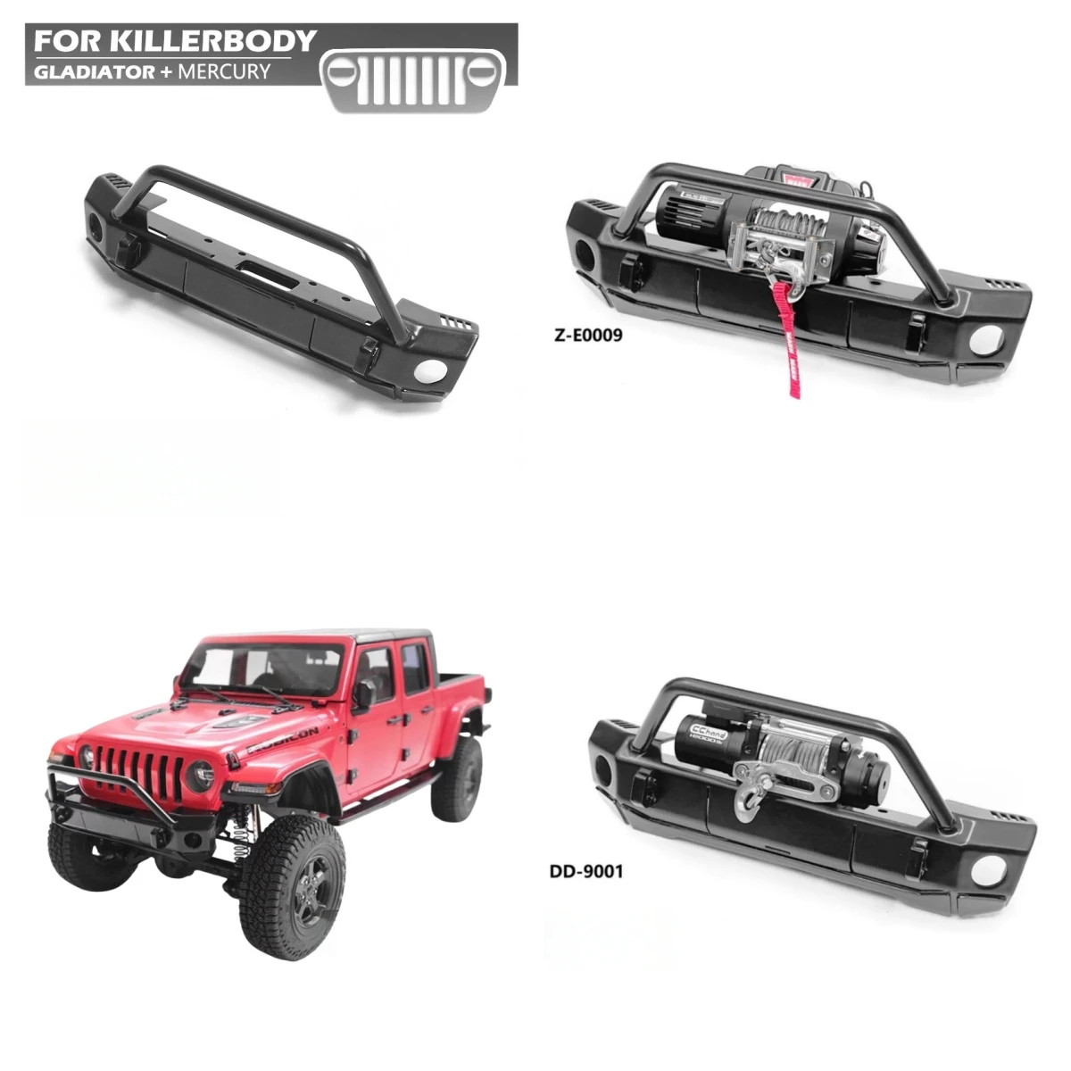 

1:10 RC автомобиль металлический передний бампер для Killerbody гладиатор пикап масштаб 1/10 игрушки с дистанционным управлением RC грузовик обновленная часть