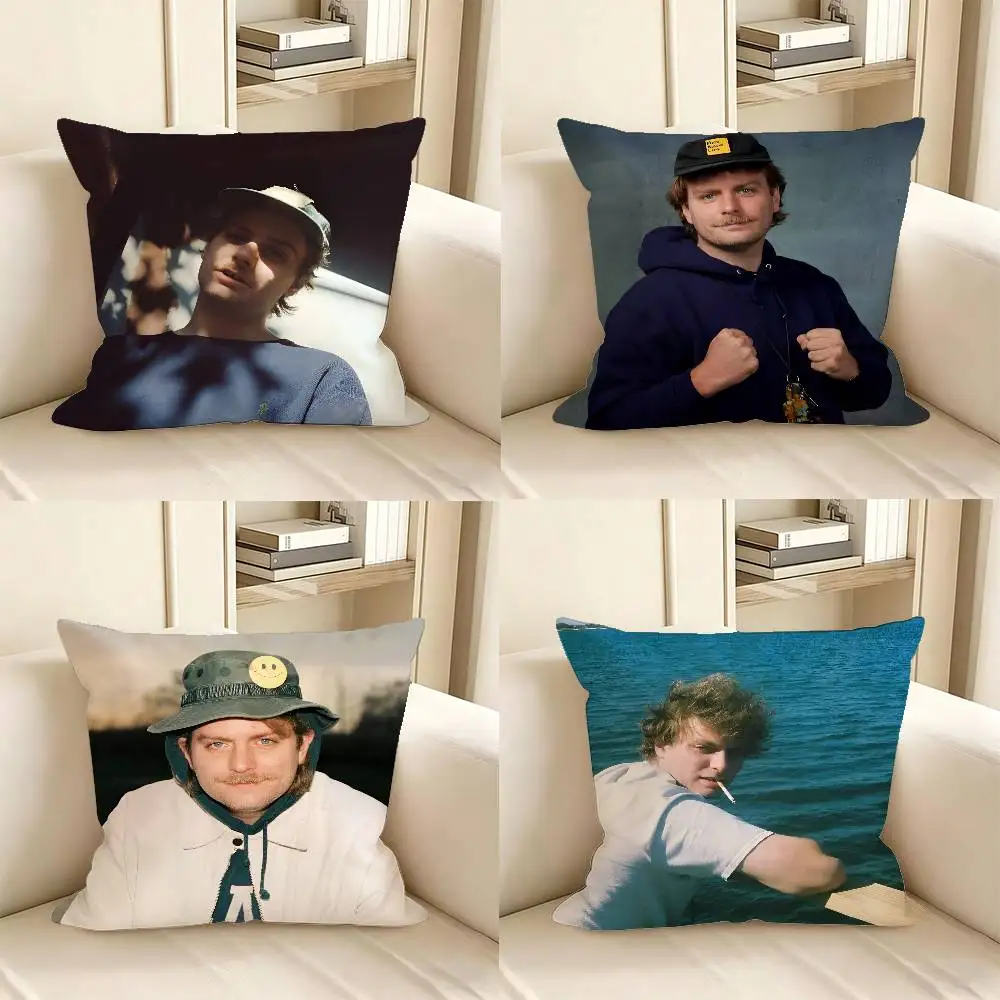 1pc Rock Singer M-Mac D-Demarco Pillow Case Fashion Square Pillowcase Bedroom Sofa Room Ins Decoration Leisure