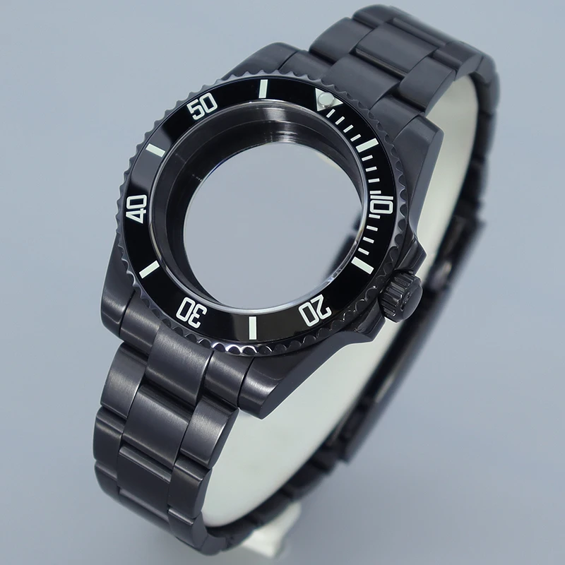 

Корпус часов SUB 40 мм и ремешок 20 мм с сапфировым стеклом для механизмов Seiko NH34, NH35, NH36, NH38, Miyota 8215, циферблат 28,5 мм, водонепроницаемость до 200 м.