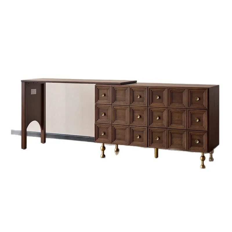 LMM French retro dressing table, bedside bucket cabinet, dressing table, storage cabinet integrated