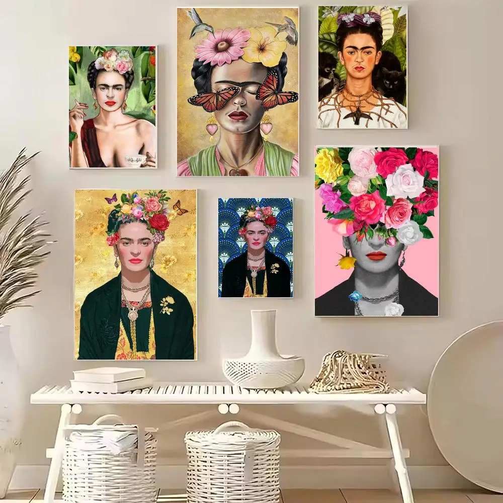 Artist F-Frida Kahlo Poster Wall Art Print Poster for Bedroom Living Room Decoration Home Decor Gift Room Artwork