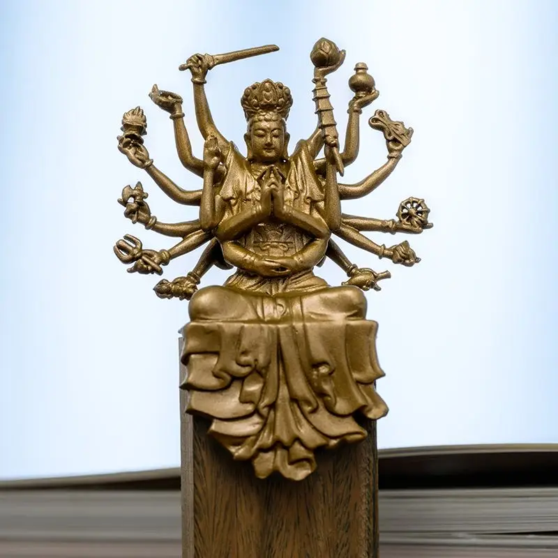 Vintage Feng Shui Copper Bodhisattva and Buddha Mother Bronze Statue Ornament