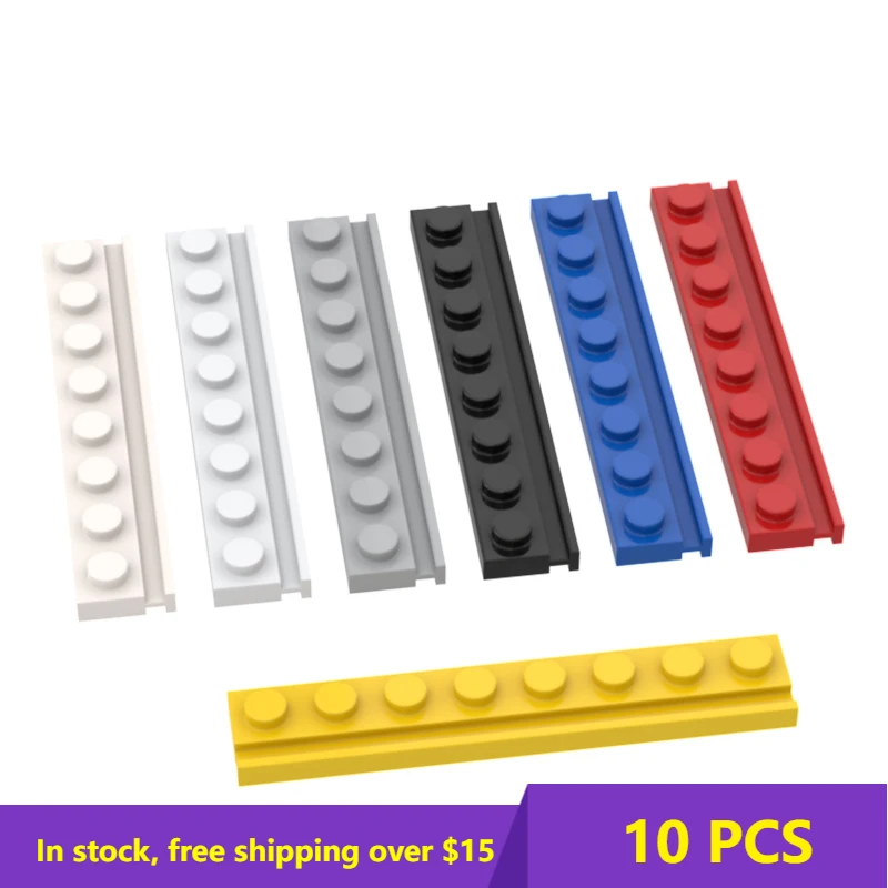 

10PCS MOC Bricks Compatible Assembles Particles 4510 1x8 for Building Blocks Parts DIY Educational High-tech Parts Toys