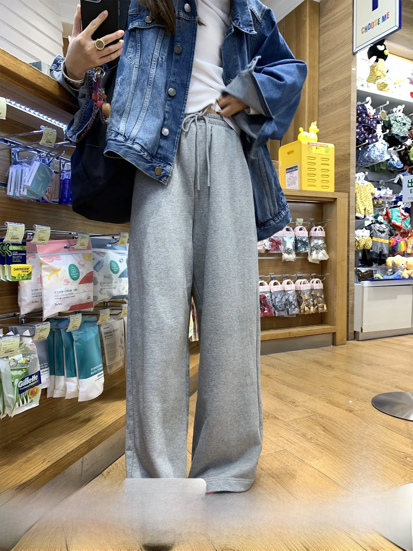 

Свободные женские брюки из 100% хлопка с мраморной пряжей, прямого кроя, дышащие, комфортные, повседневные