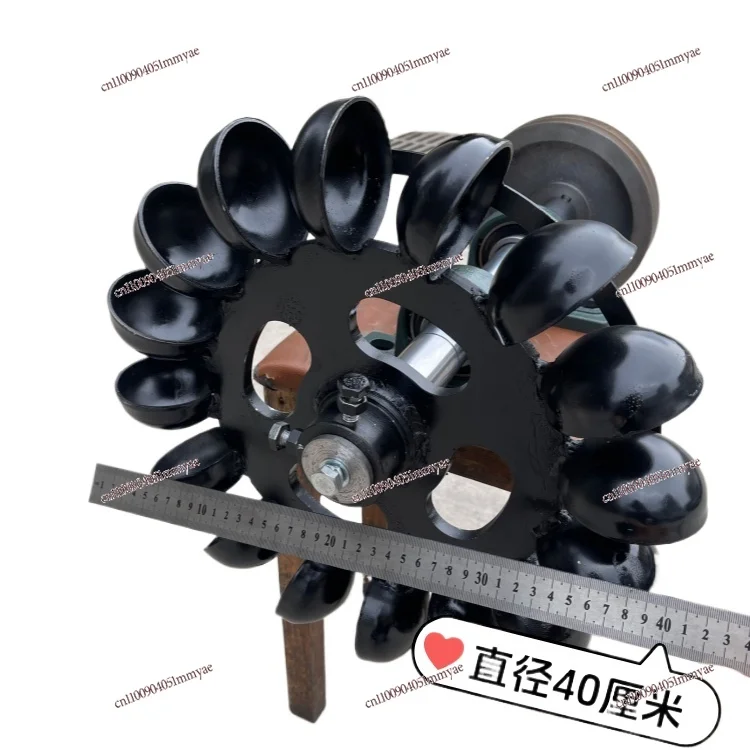 Oblique Strike Hydraulic Turbine Metal Impeller Low Speed Water Generator Blade With Bearing Housing