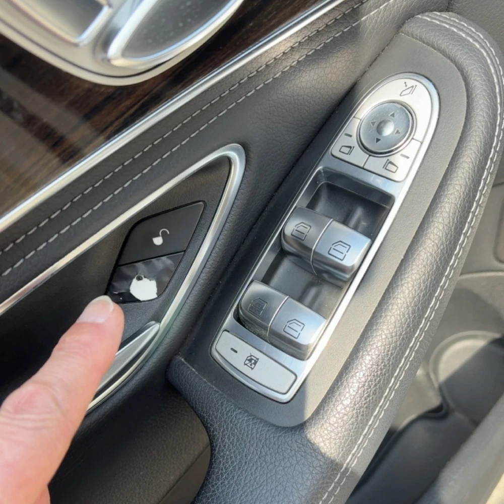 

LHD RHD Car For Mercedes Benz C EQC GLC V Class W205 N293 W253 W447 Interior Central Door Lock Unlock Switch Button Cover