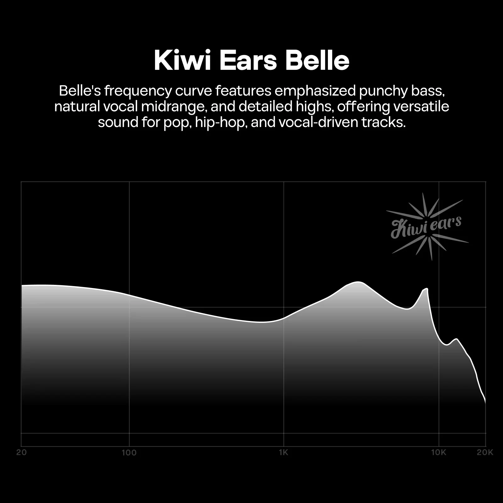 Słuchawki douszne Kiwi Ears Belle 10mm DLC Dynamic Driver IEM Hifi z metalową obudową obrabianą CNC — zdjęcie produktu 4