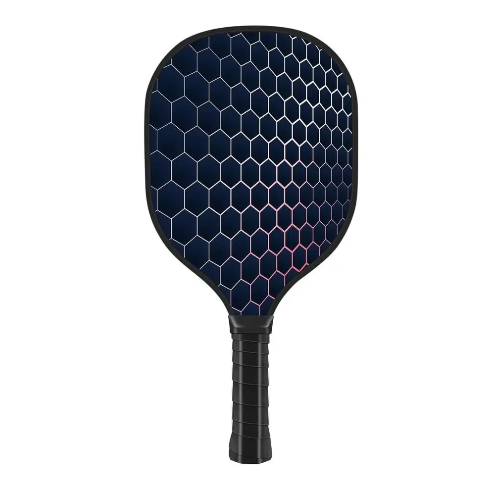 

Wooden Pickleball Paddles Ribbed Handle Colorful Pickle Ball Racket Single Racket Beginner Pickleball Training Equipment Gifts