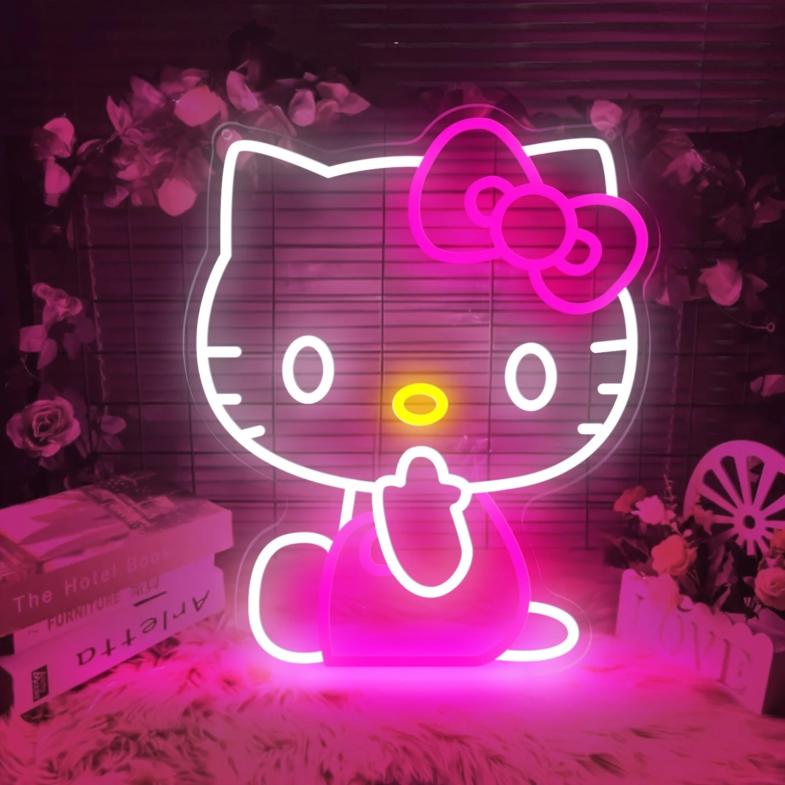

Sanrio Pochacco Skateboarding Neon Light Dimmable LED Neon Sign for Kids Room Game Room Bedroom Party Wedding Wall Decor Gifts