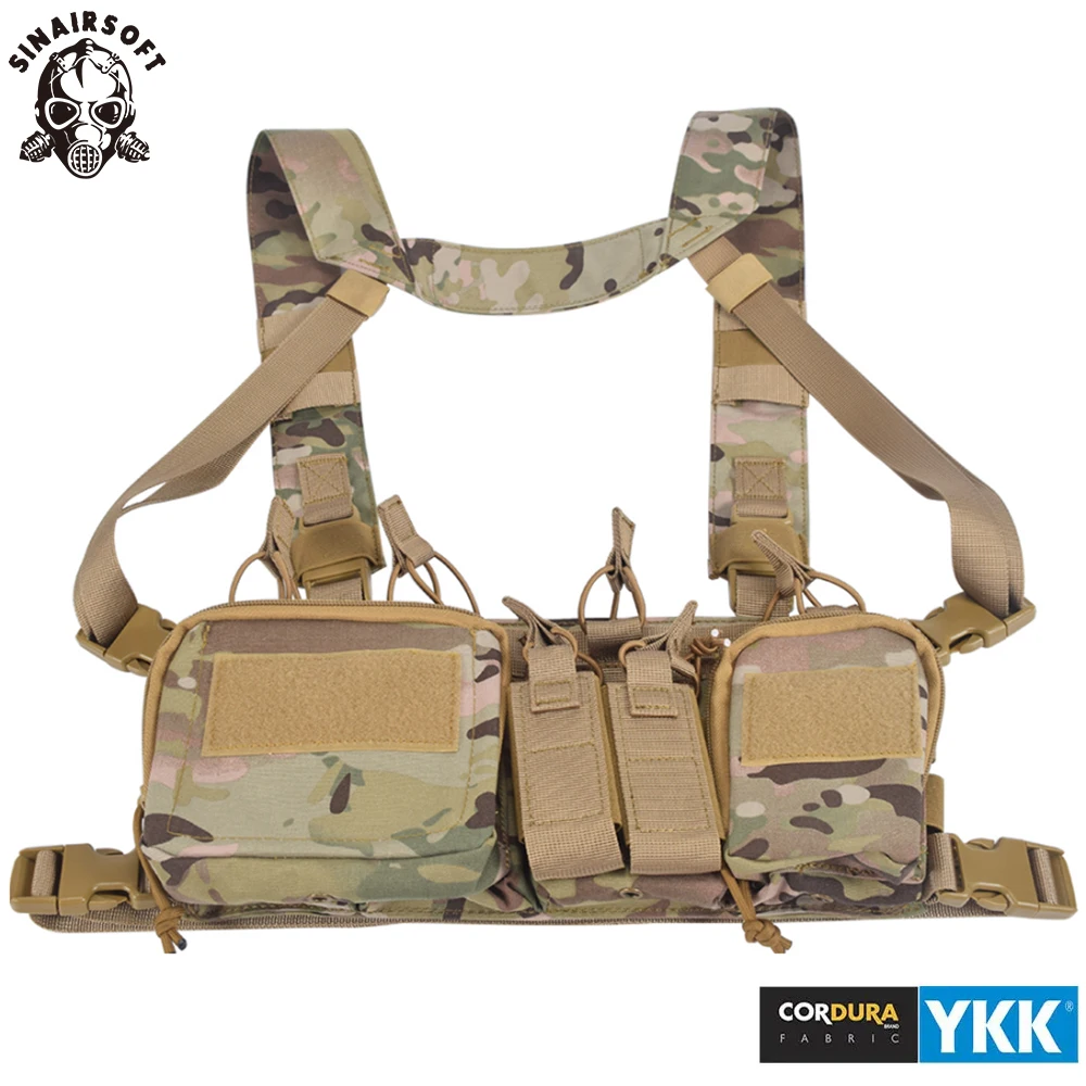 Imagem -02 - Equipamento Militar Tcm Peito Rig Airsoft Colete Tático Pacote Militar Revista Bolsa Coldre Molle Sistema Cintura Homens Nylon