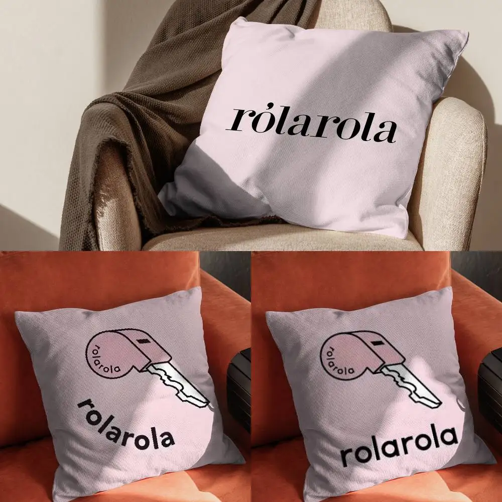 

Korea Brand R-Rolarola Pillow Case Pillowcase For Car Pillows 60x60 Cushions Luxury Double Sided Cover Home And Decoration Sof