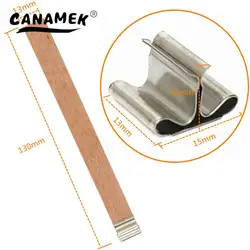 10Pcs 13X130mm Natural Wood Candle Wicks with Sustainer Tab DIY Candle Making