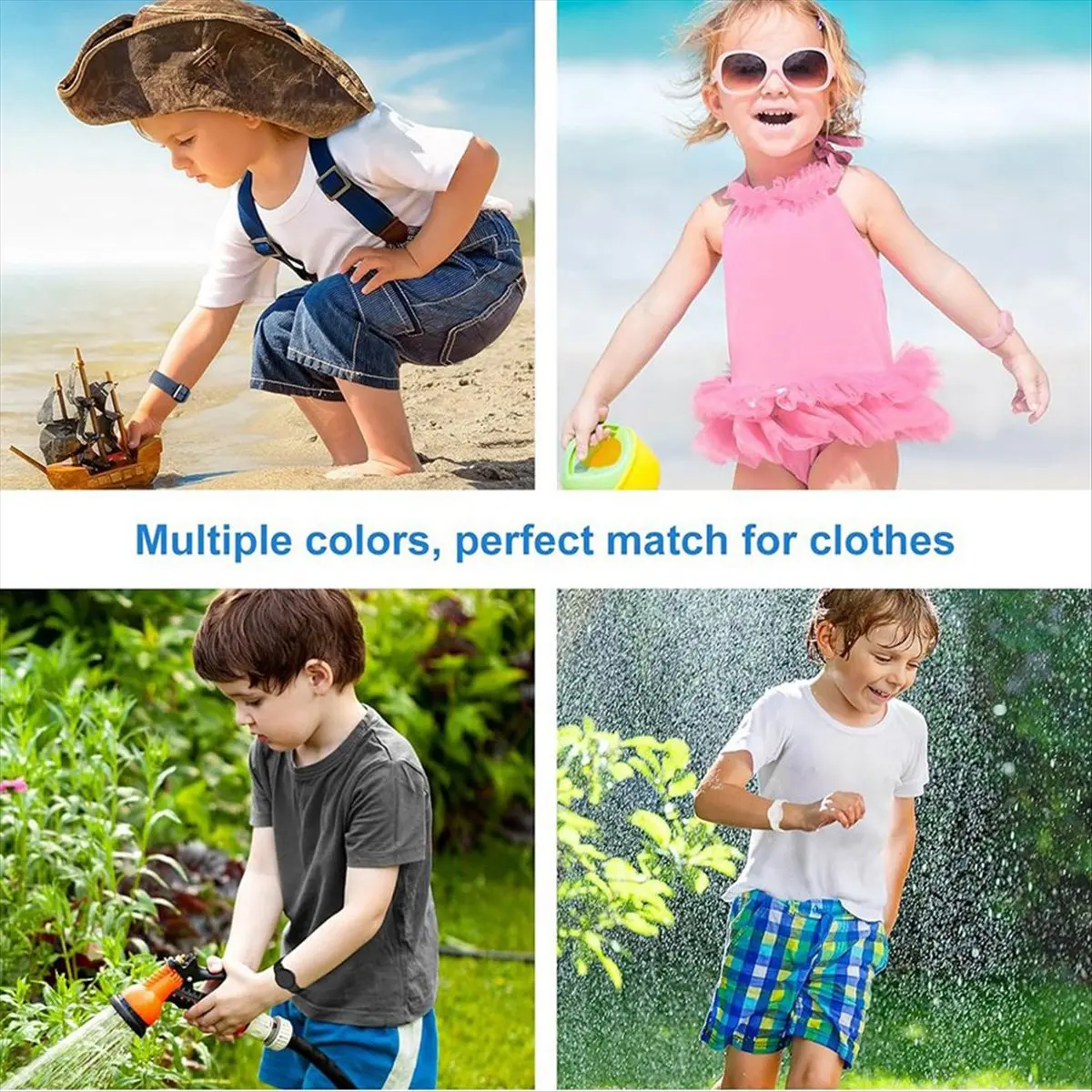 A40I 4 Pcs for Wristband Kids Silicone Waterproof Case Bracelet Children for Case Watch Band A