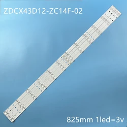 LED Backlight strip for 43LEX5009/FT2C 43LEX-5009/FT2C ZDCX43D12-ZC14F-02 303CX430032 LC430DUY-SHA1 Shivaki STV-43LED17