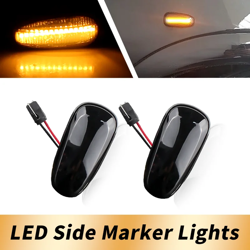 

2PCS LED Dynamic Turn Signal Light Fender Side Marker Lamp Canbus For Opel Zafira A 1999-2005 Astra G 1998-2009 Car Accessories