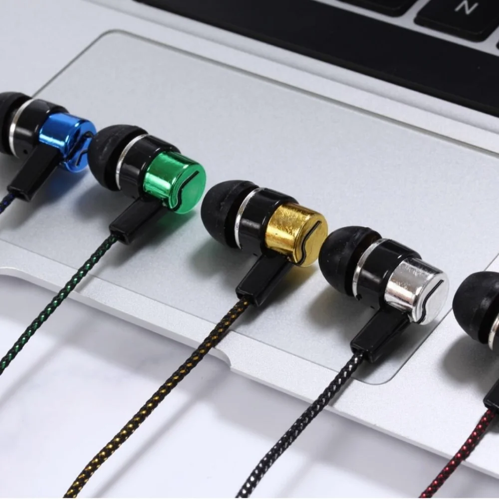 Wired Headphones 2 Basic Box 3.5mm In-Ear Stereo Earbuds Mobile Headphones In-line Control Handsfree for Superior Sound Quality