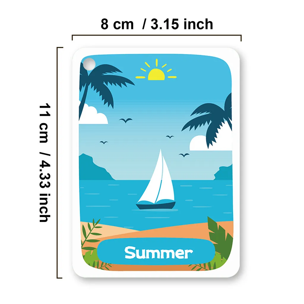 34 Pcs Seasons & Weather English Flashcard for Kids Early Childhood Education Time Months Vocabulary Learning Cards Teaching Aid