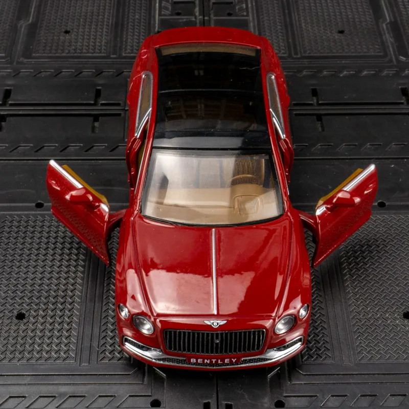 1:38 Bentley Flying Spur nouveau modèle de voiture en alliage d'énergie acousto-optique retirer jouet pour enfants cadeau beau travail bonne qualité