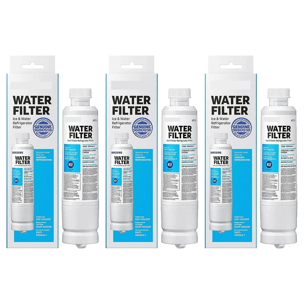 Reemplazo para el filtro de agua del refrigerador DA29-00020B compatible con las series RS267, RF4267, RF4289, RFG296 y RFG298.