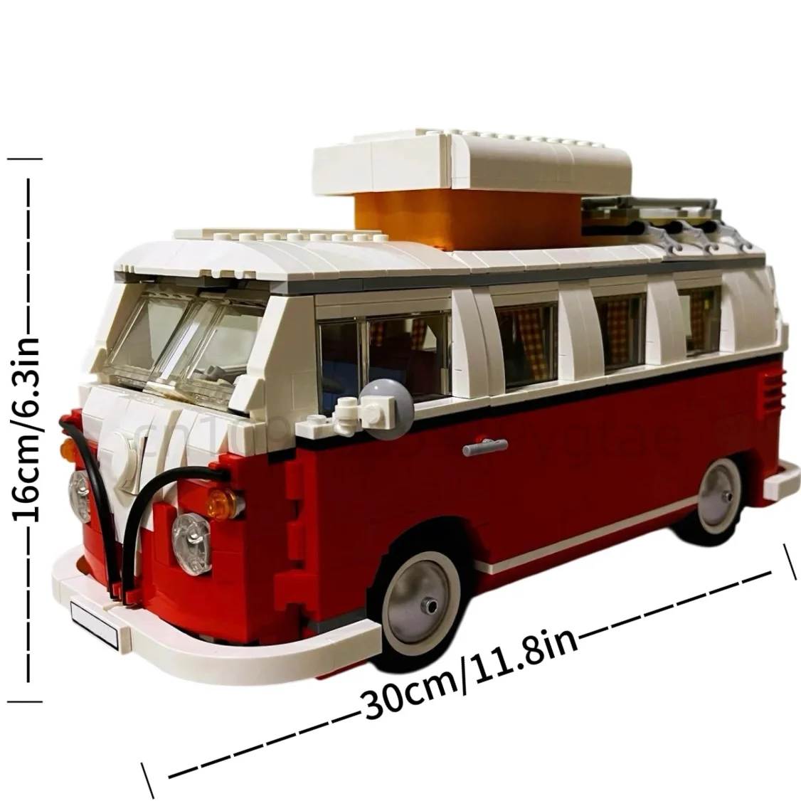 الرجعية شاحنة التخييم سيارة اللبنات 10220 MOC 1354 قطعة الطوب التقنيات المركبات الجمعية حافلة لعبة مجسمة الصبي الكبار جمع هدية
