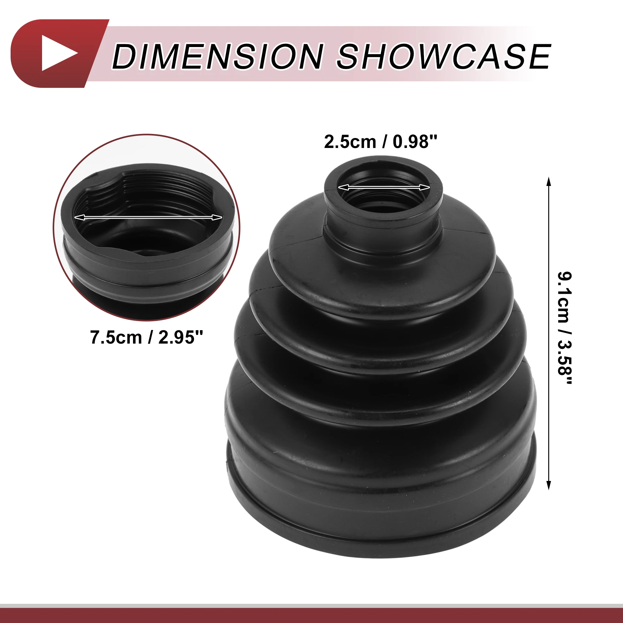 X autohaux 1 conjunto kit de inicialização conjunta cv para mitsubishi outlander sport 16-22 bota conjunta de velocidade constante interna com braçadeiras no.3817a135