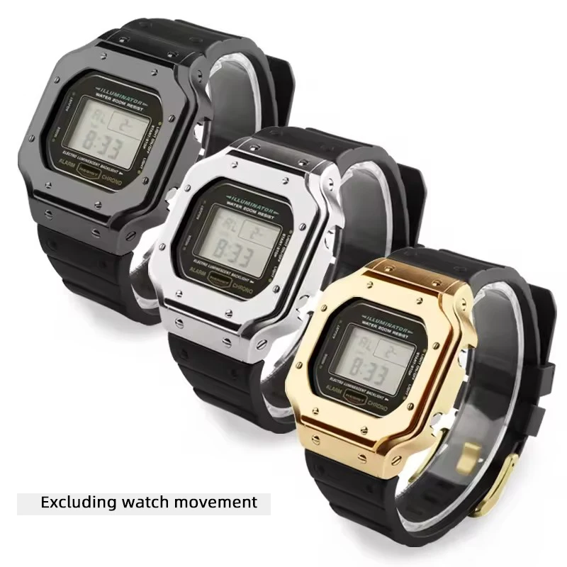 ステンレス鋼の時計ケースカシオ G-shock DW5600E/BB/HR GW-B5600 GWX