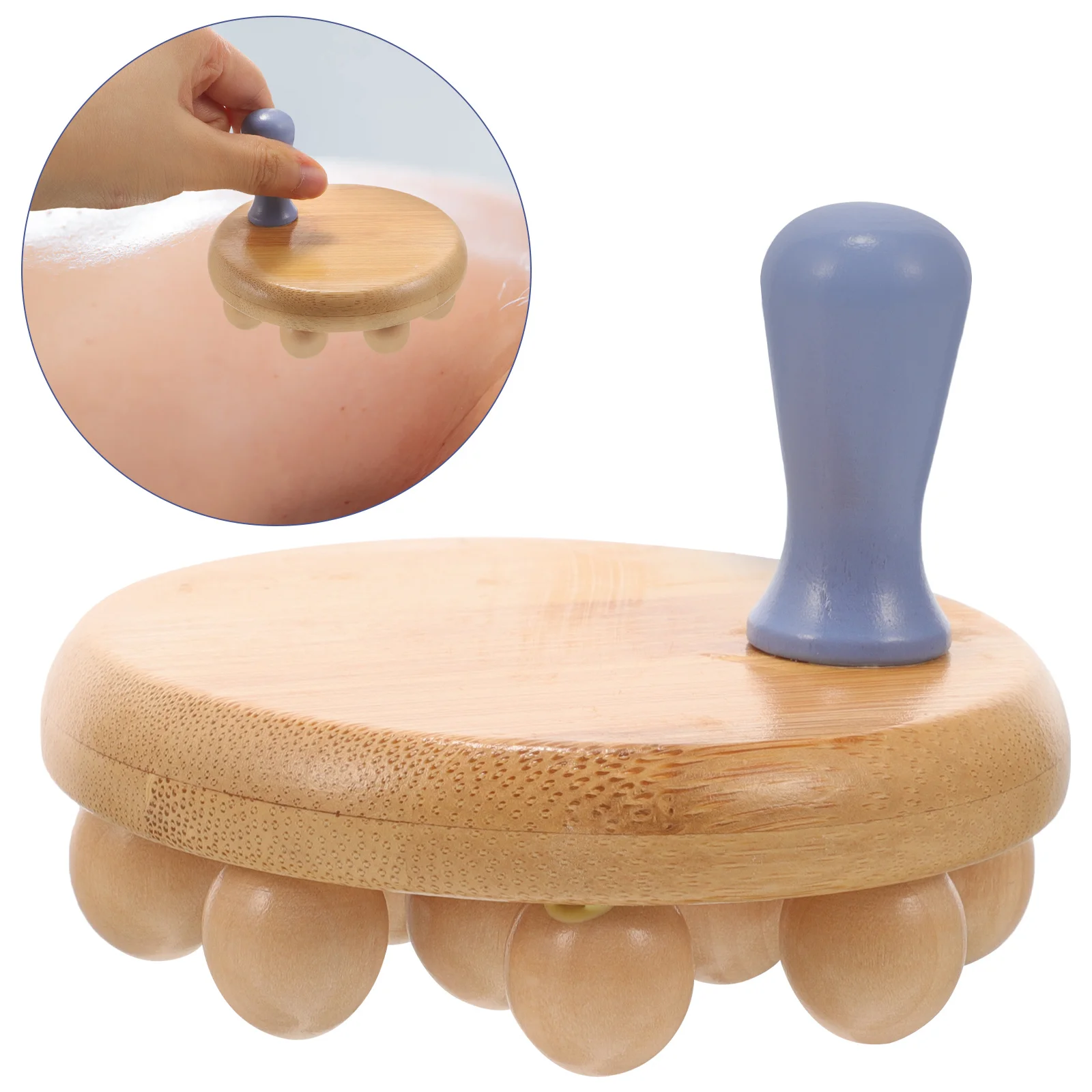 

Деревянный массажный инструмент для тела, портативный ручной ролик для акупрессуры для облегчения боли в мышцах, лимфатический массажный аппарат, поставка тела