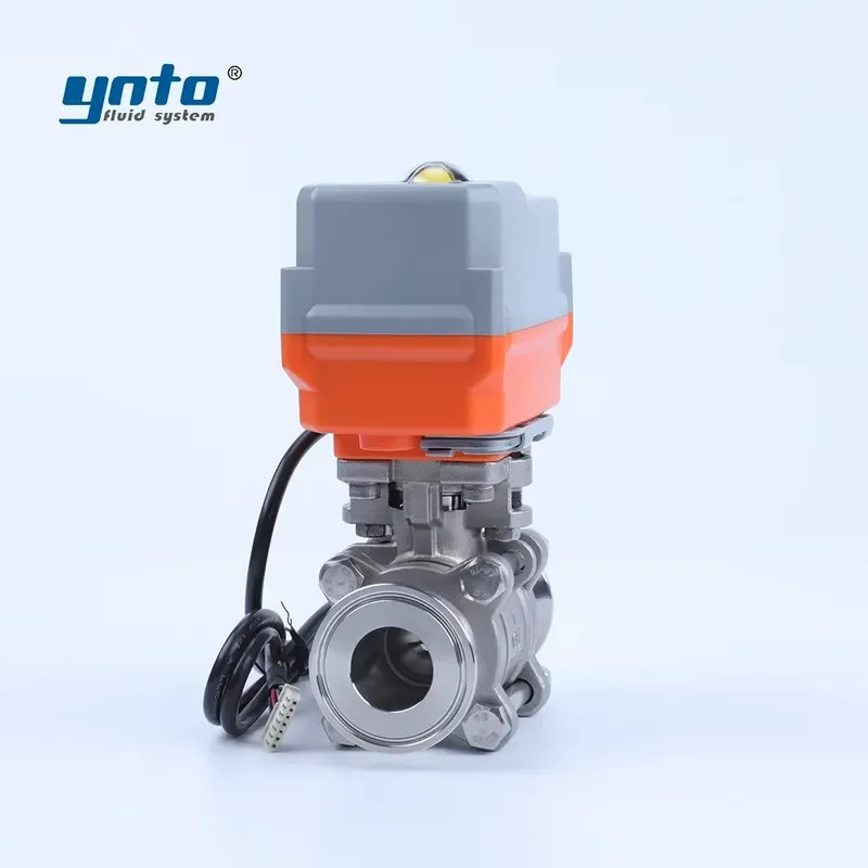 CE Certified Stainless Steel 304/316 High Temperature Electric Ball Valves DN25 200 psi OEM Irrigation System Water Control