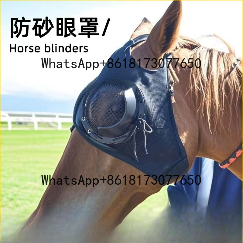 

Harness Cover, Windproof Blindfold, Speed Race with Net, Anti-trachoma, Horse Hood.