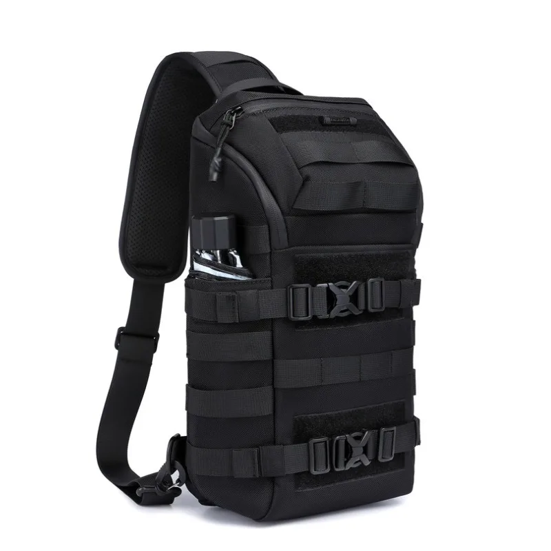 Men Sling Bag Waterproof Outdoor Chest Pack System Multi  Crossbody Shoulder Bag For Hiking Cycling Travel