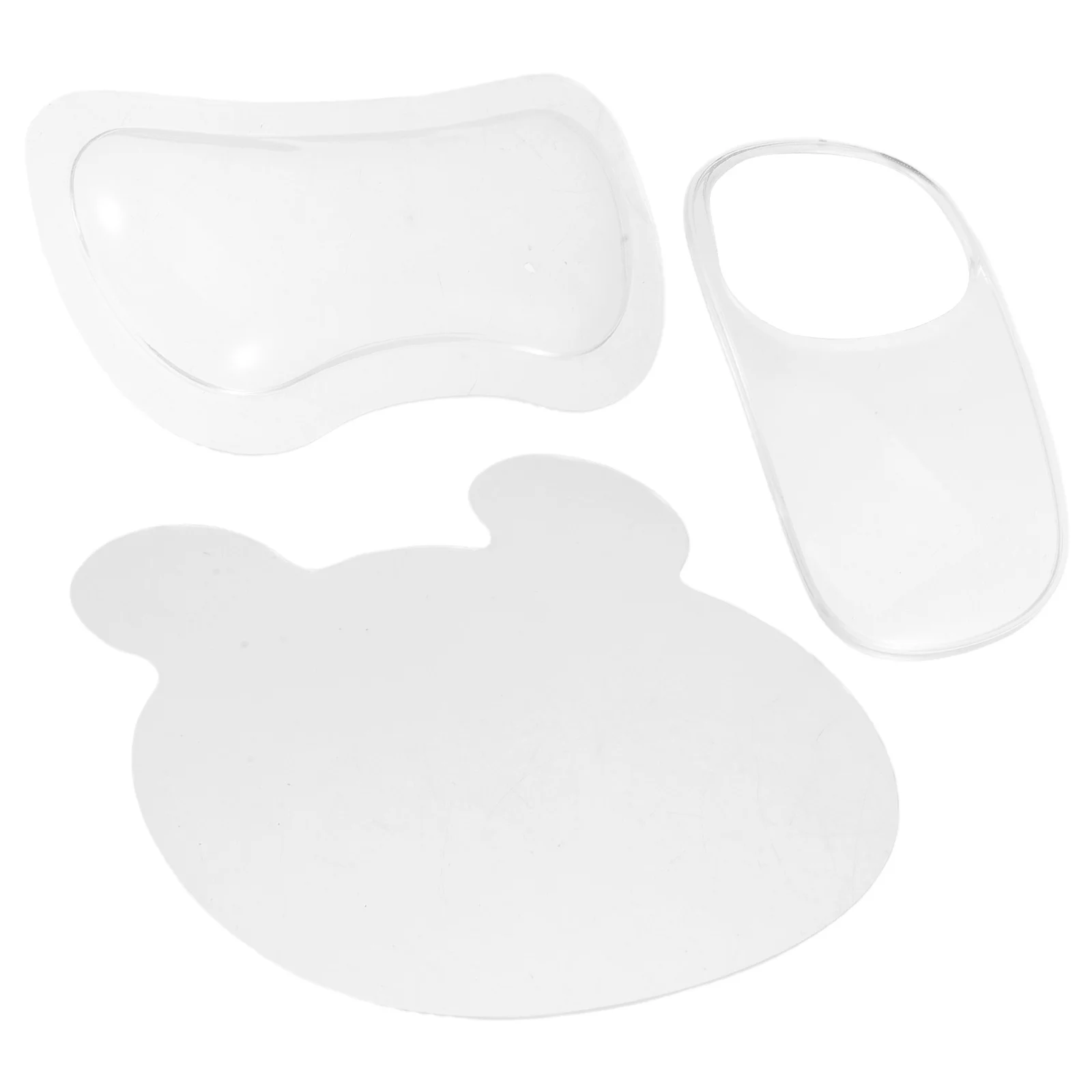 

3pcs Mouse Pad Set With Wrist Rest Felt Desk Pad For Computer Laptop Gaming Office, Non-Slip Base, Polished Surface, Wrist