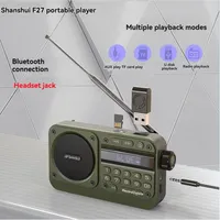 SANSUI F27 Portable Walkman FM Radio Elderly Outdoor Bluetooth 5.0 Speaker MP3 Music Player Supports Recording Music Center