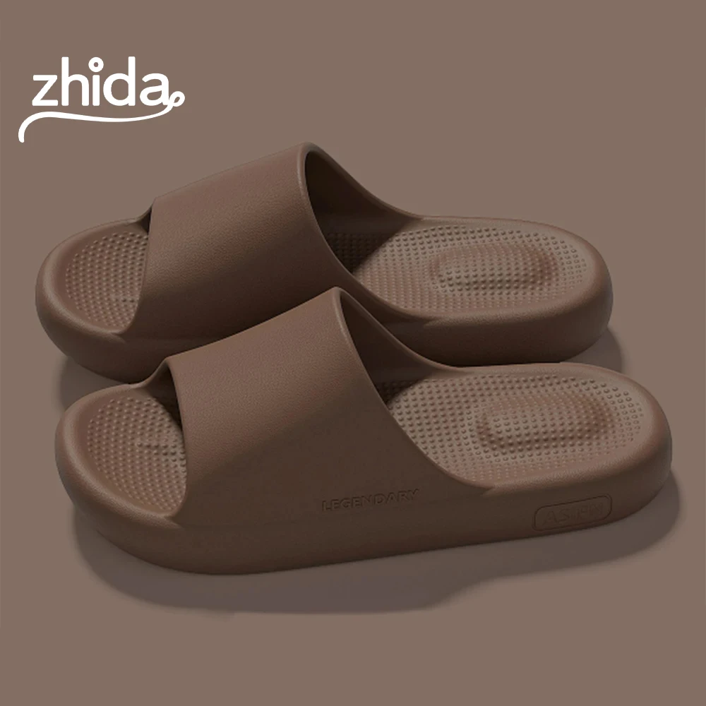 

Men Shoes Summer Slippers Flip Flops Indoor Home Mute Shoes EVA Soft-Soled Shoes Cloud Slides Couples Non-slip Bathroom Sandals