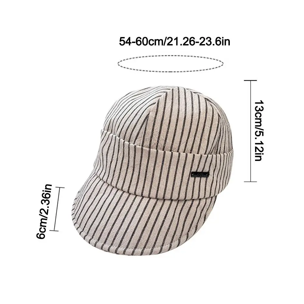 Casual Retro หมวกปรับเย็บปักถักร้อยหมวกบังแดดลายสก๊อตผ้าฝ้ายหมวกชายหาดสาว
