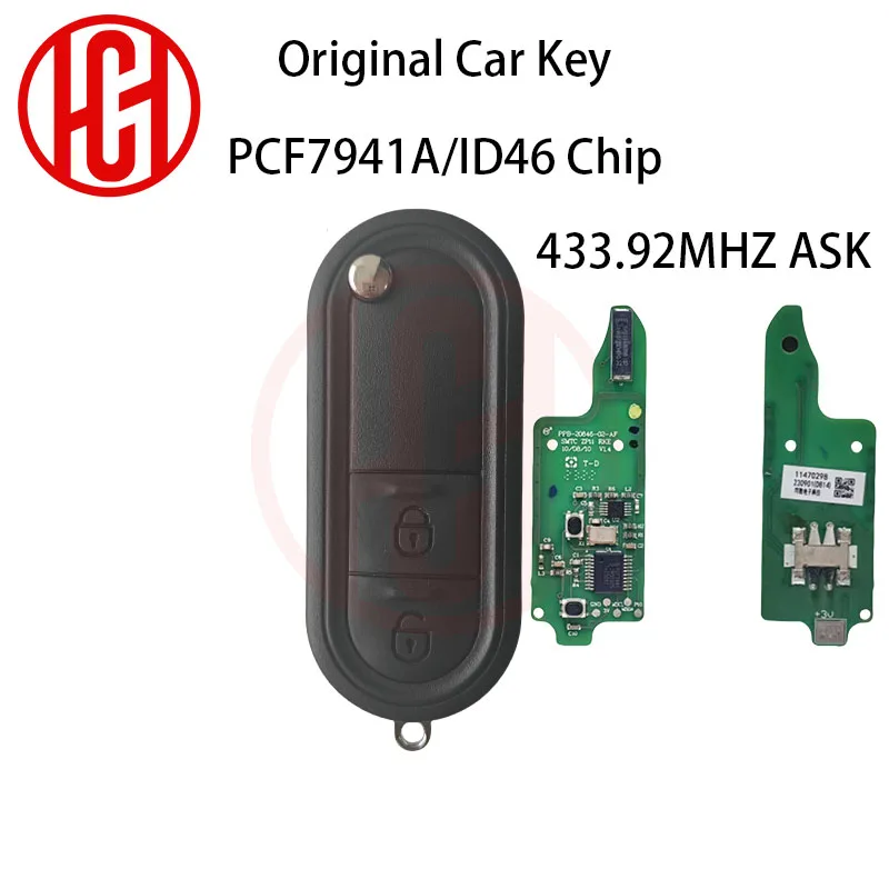 

Original Smart Remote Car Key For 2010-2016 MG MG3 2 Buttons 433Mhz ID46 HITAG2 PCF7941A Chip Remote Car Key
