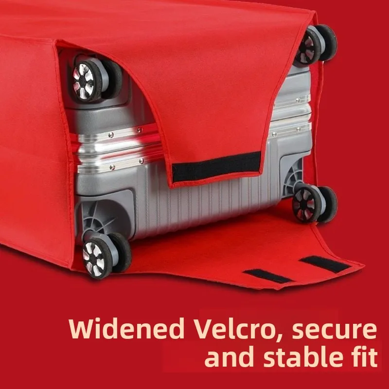 

Красный защитный чехол для багажа, пылезащитный мешок из нетканого материала, чехол для чемодана для путешествий и свадебных торжеств